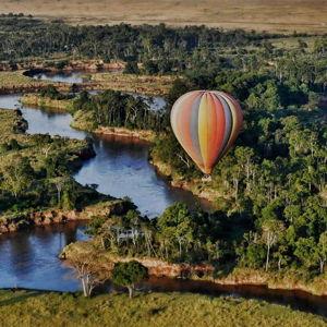 Hot Air Balloon Over Serengeti