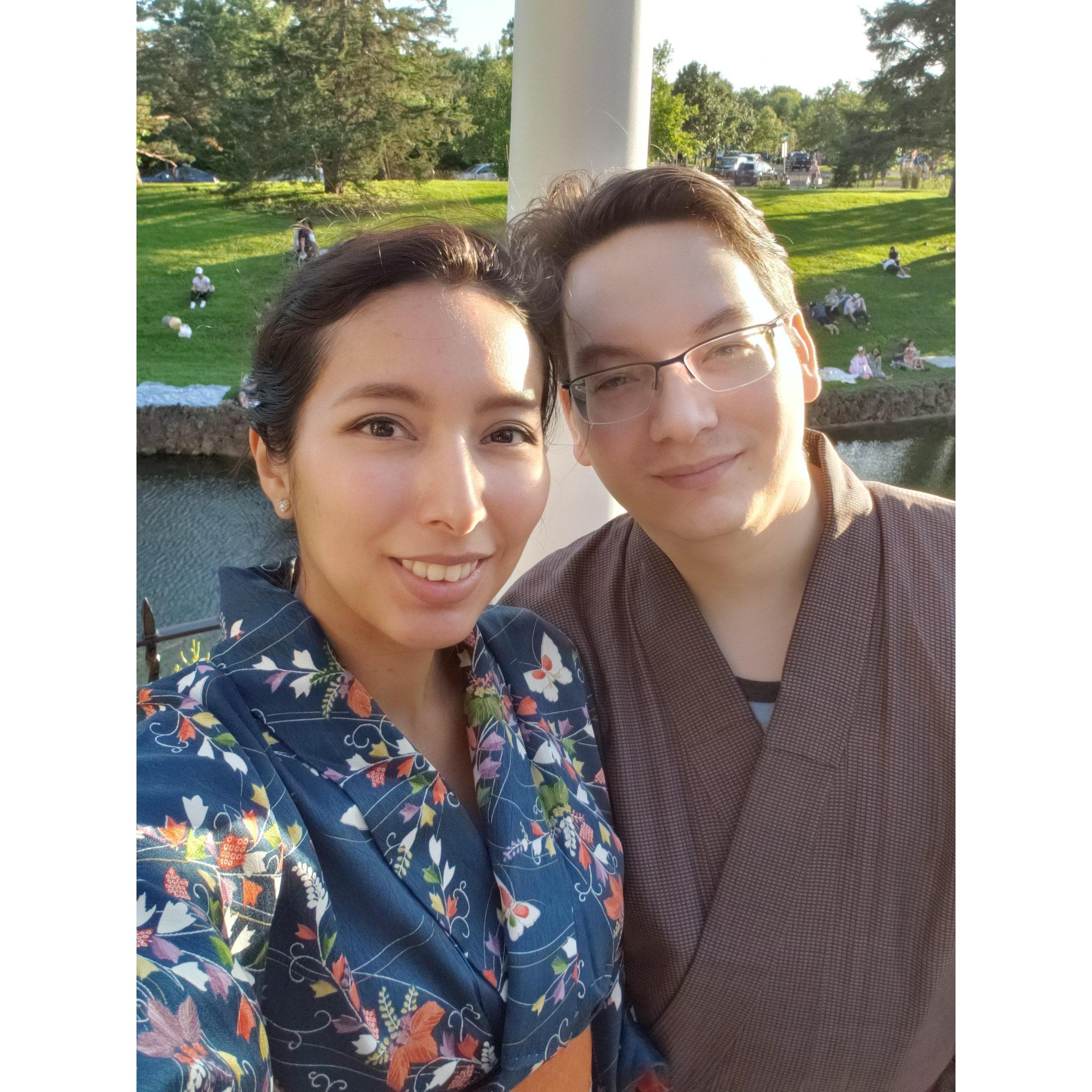 Yukata Selfie @ Como Park Conservatory - Obon Japanese Lantern Festival. August 2019