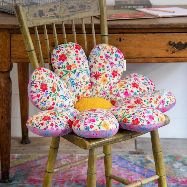 Reversible Seat & Floor Cushion - Flower