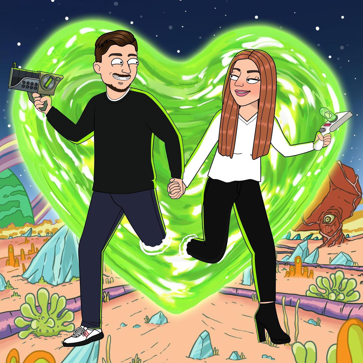 December 2024: Couple cartoon