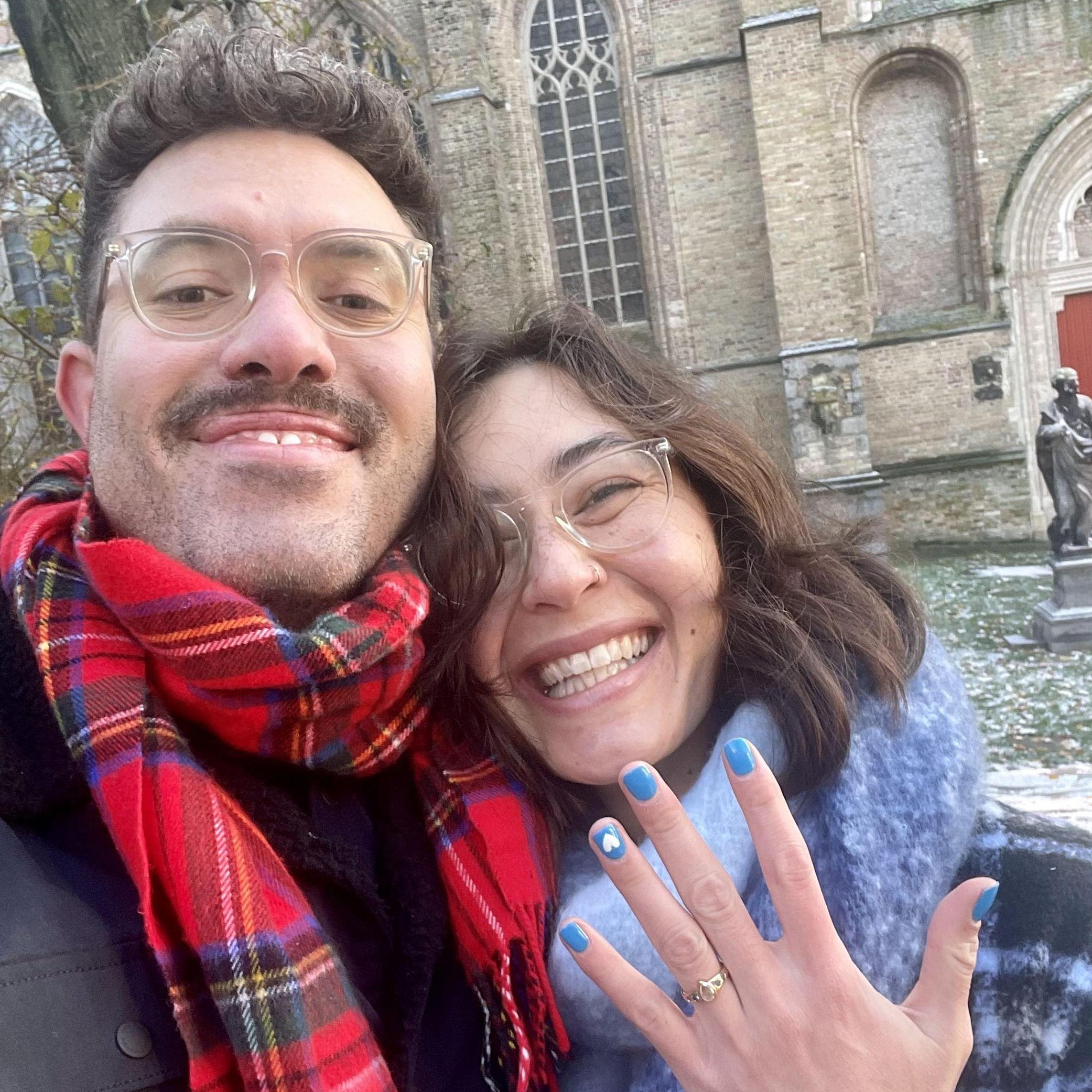 Obligatory post engagement selfie