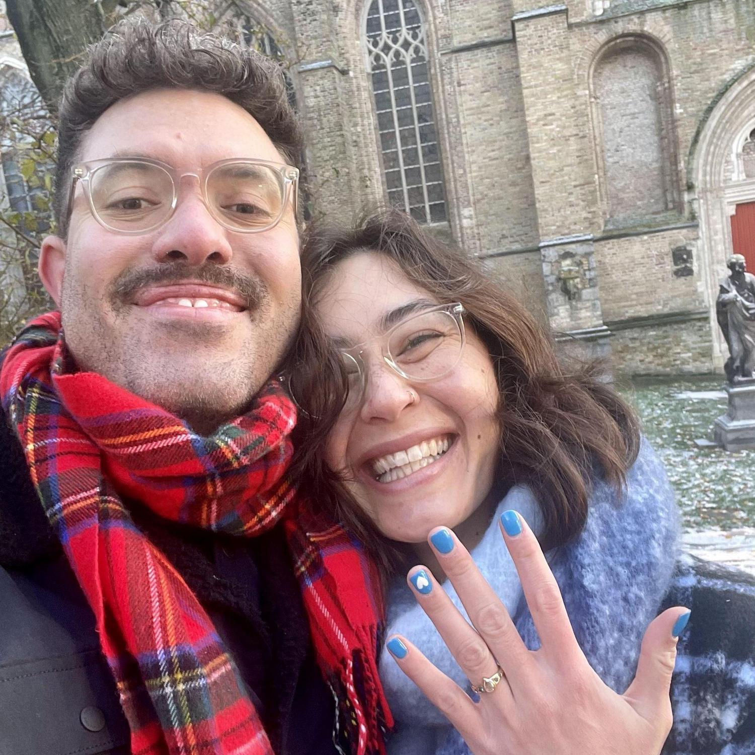 Obligatory post engagement selfie