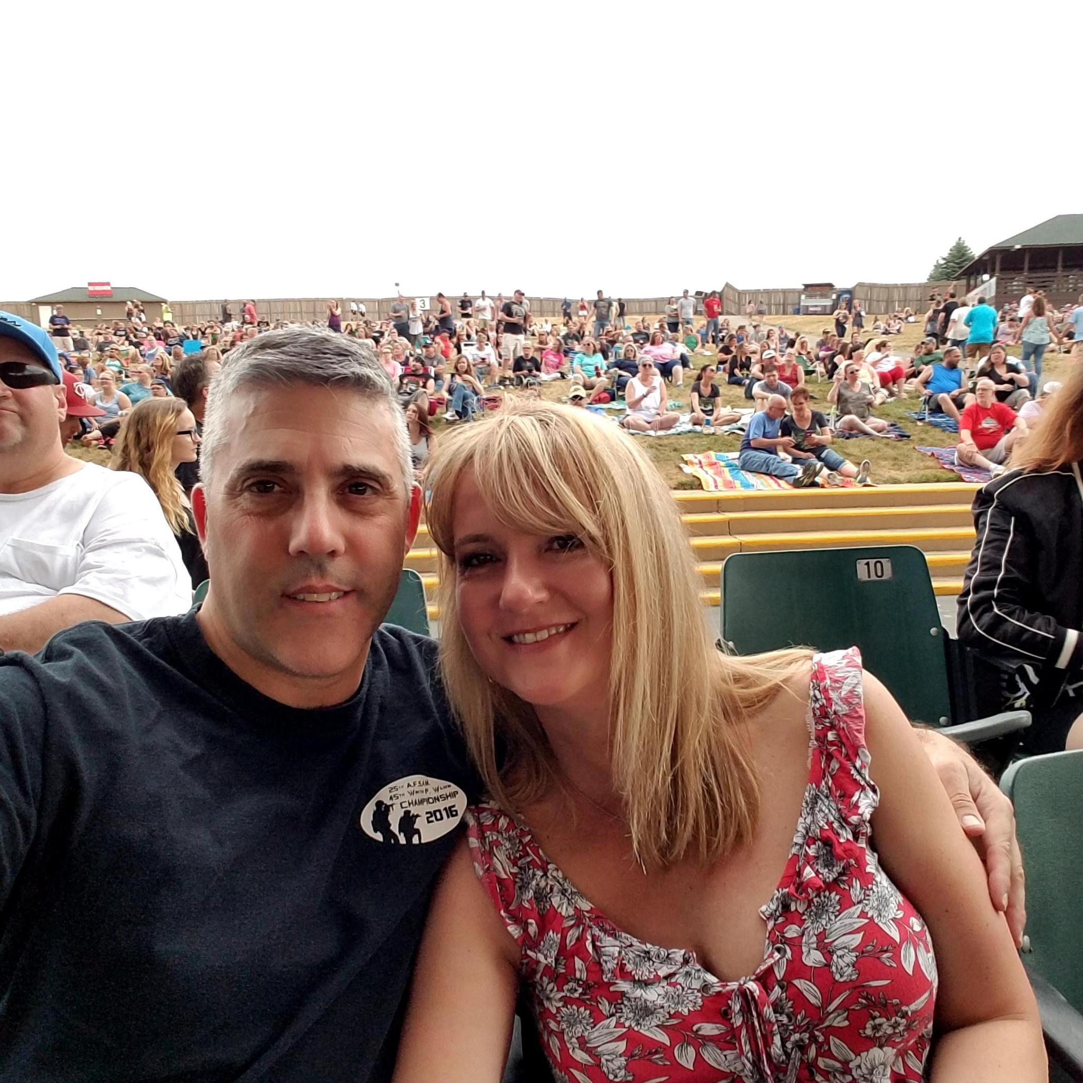 One of our early dates, Poison rock concert brought us back to the 1980s.