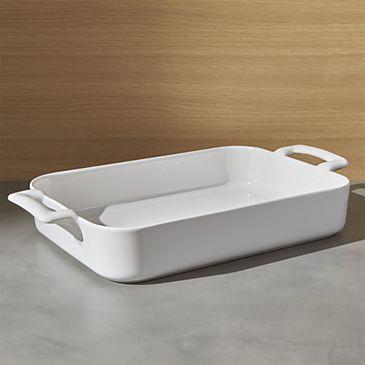 Revol Belle Cuisine Rectangular White 13.5"x9.75" Baking Dish