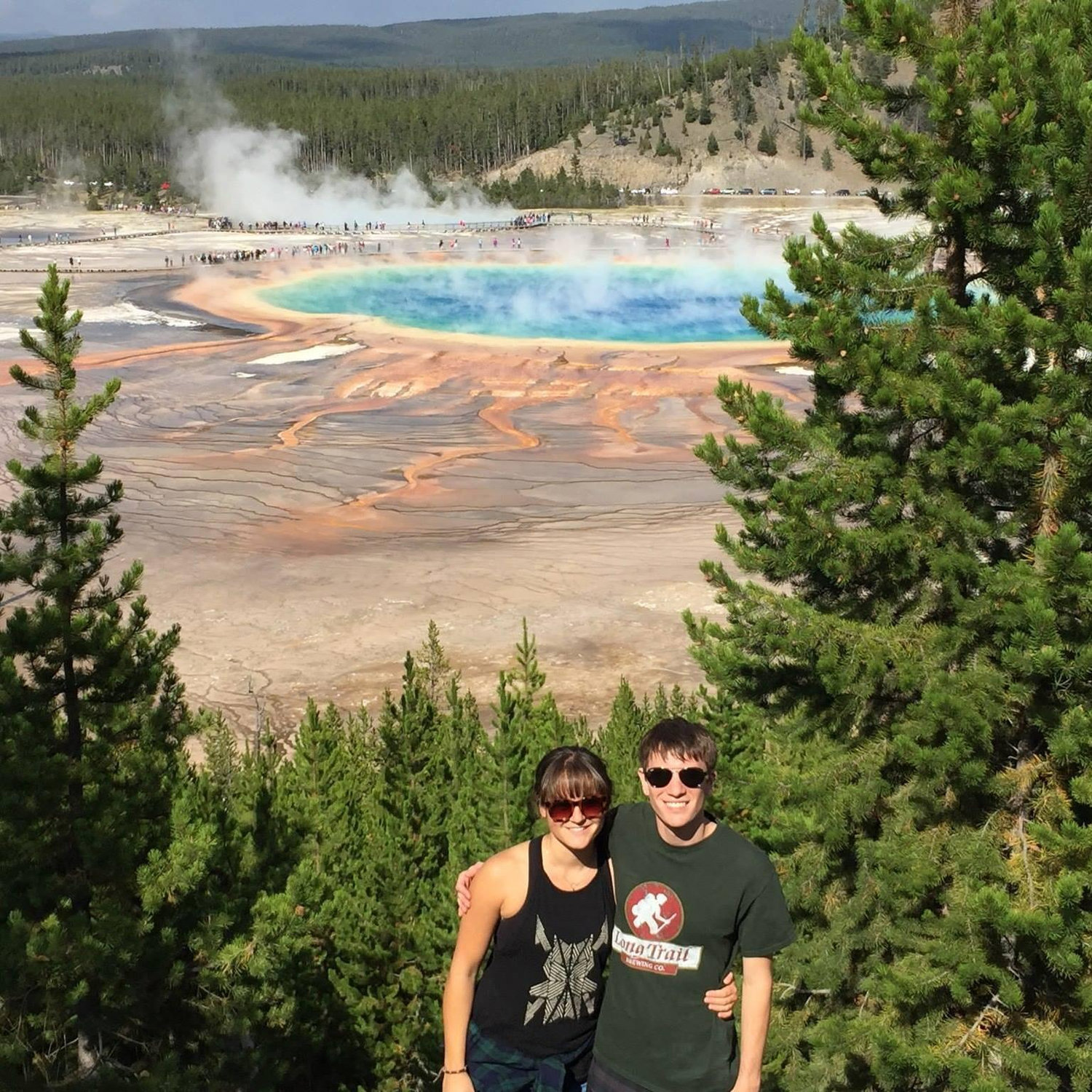 2015 - The Grand Prismatic Spring in Yellowstone National Park.