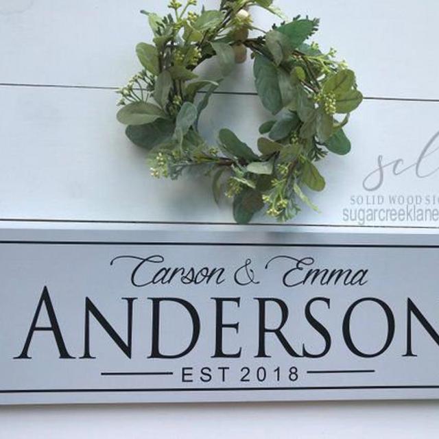 Custom Newly Married Sign Last Name, Gift for Newlyweds, Wedding Gifts, Personalized last name establish wood sign, Unique Wedding Gifts