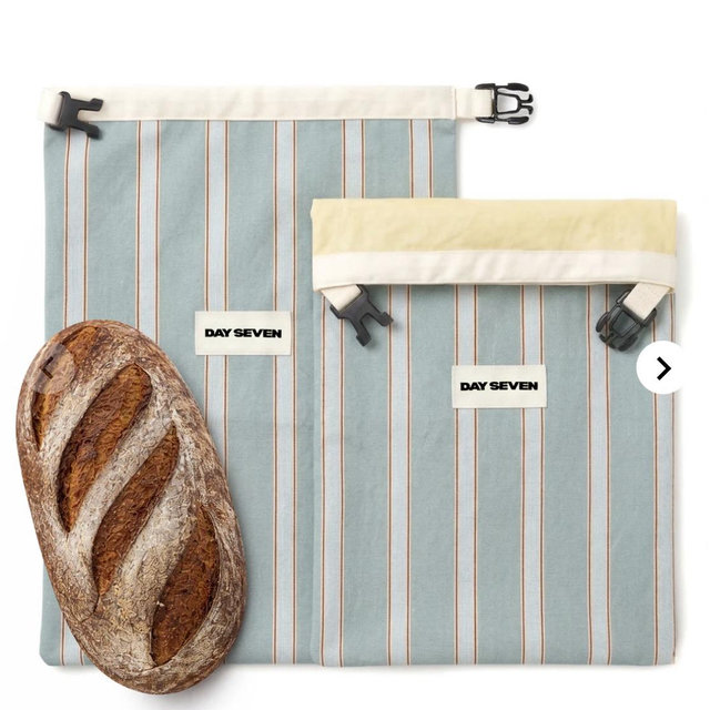 Day Seven Beeswax Bread Bag - Sage