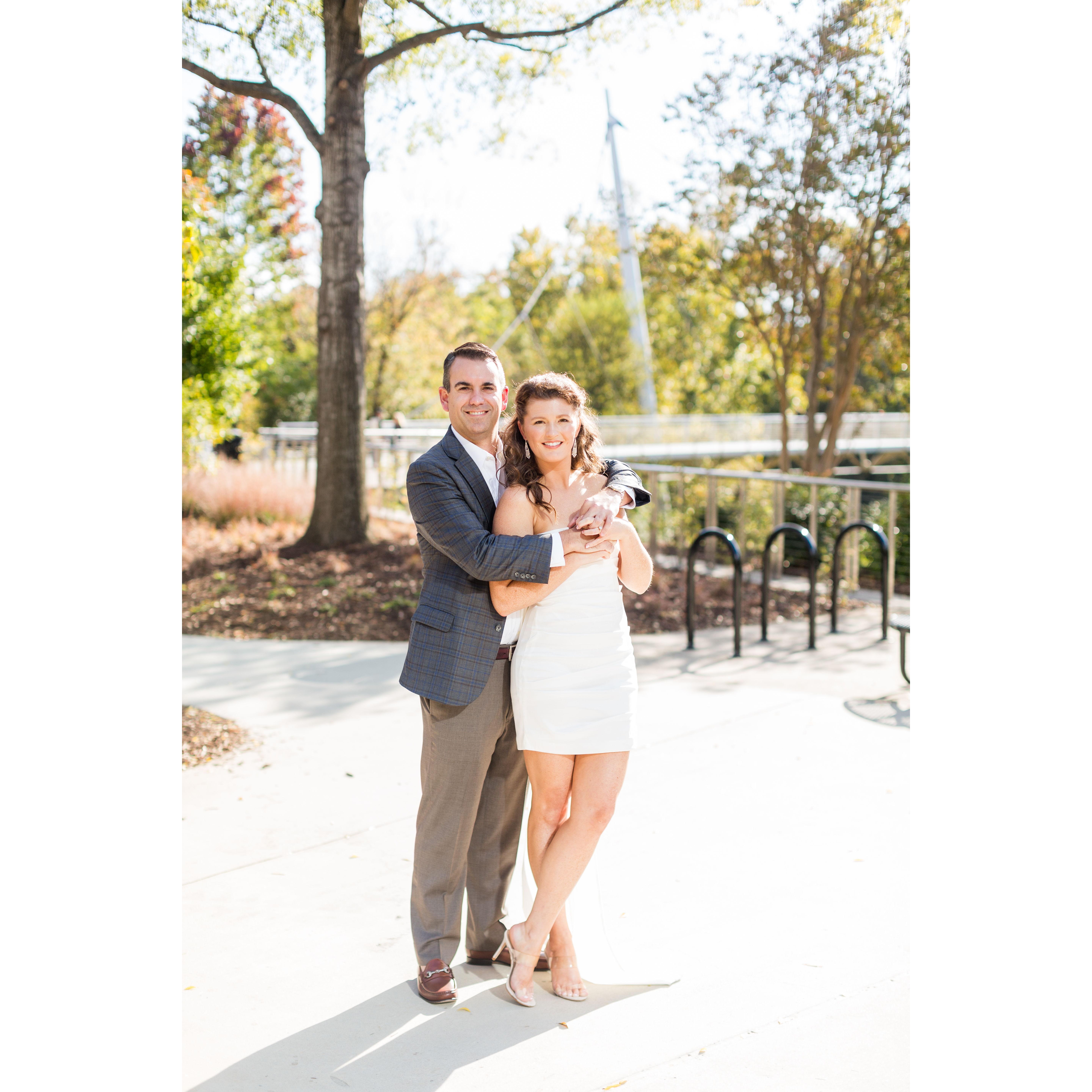 Engagement Photo Session in Downtown Greenville!