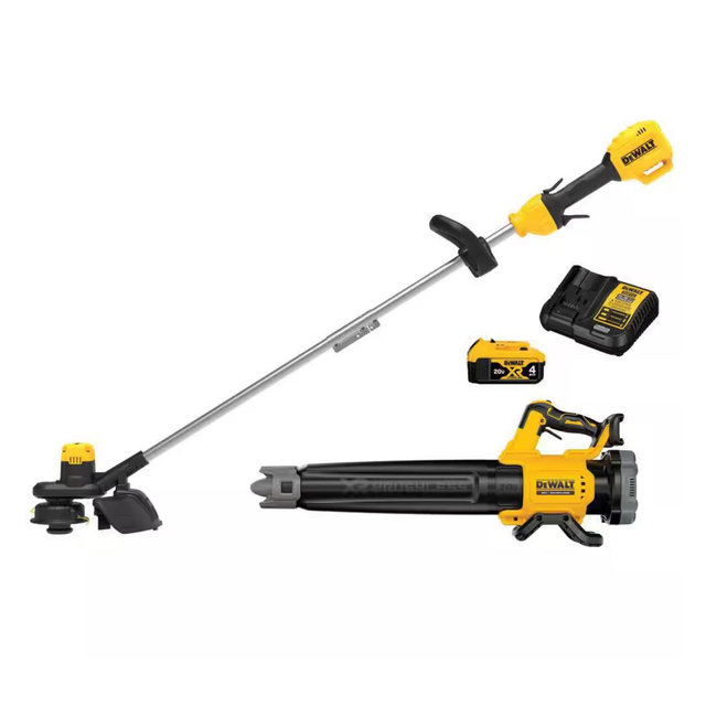 DEWALT 20V Lithium-Ion Cordless String Trimmer and Blower Combo Kit with 5.0 Ah Battery and Charger DCKO215P1