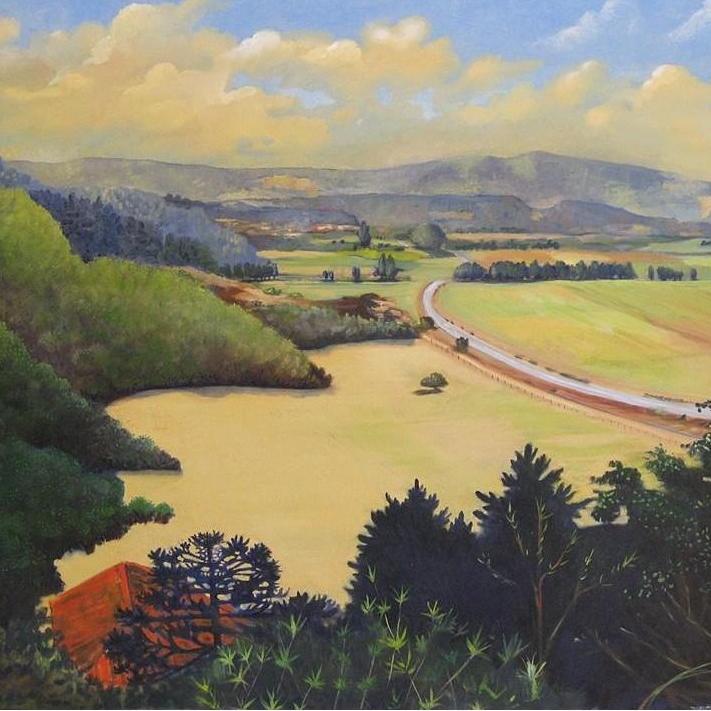 The view from Bella Vista. Painting by Morgan's Mom