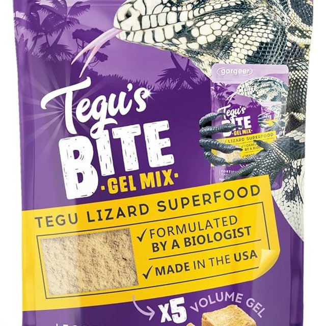 3oz Tegu Lizard Food. Complete Gel Diet for Both Juveniles and Adults. Proudly Made in The USA, Using Premium Ingredients, Fortified Gourmet Formula. Enjoy!