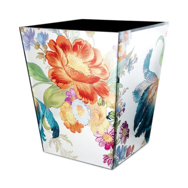Mackenzie-Childs Flower Market Reflections Waste Bin