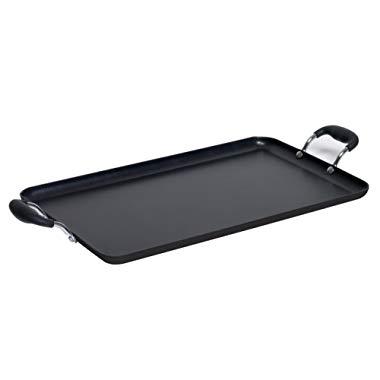 IMUSA USA, Black IMU-1818 Soft Touch Double Burner/Griddle