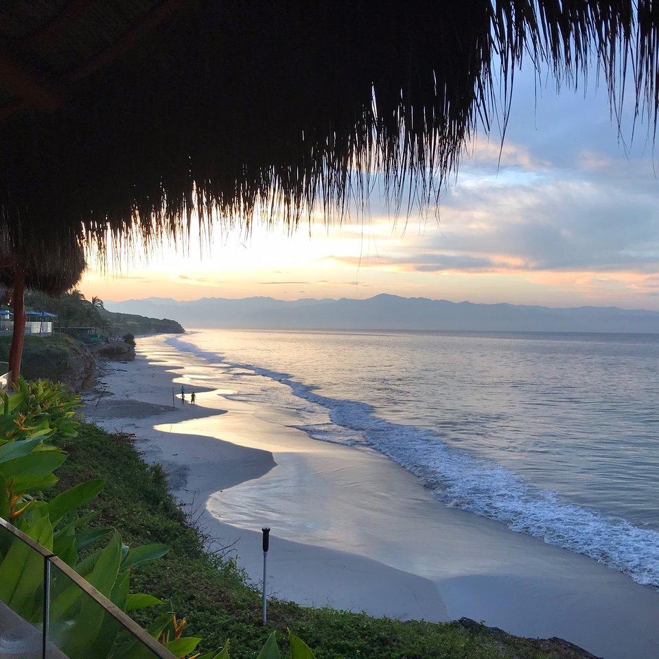 Sunrise from our resort.