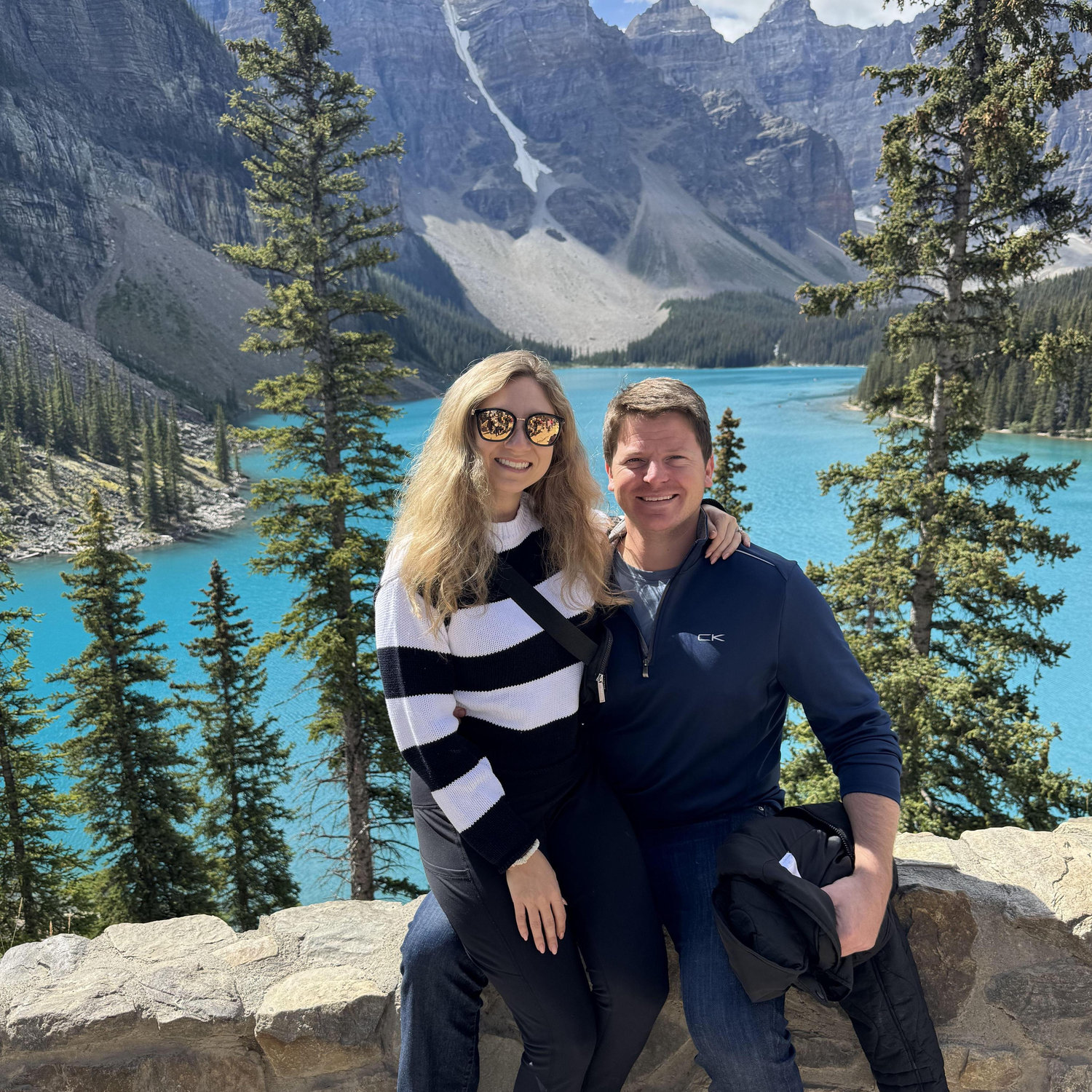 Sightseeing at Lake Moraine in Banff National Park, AB, Canada