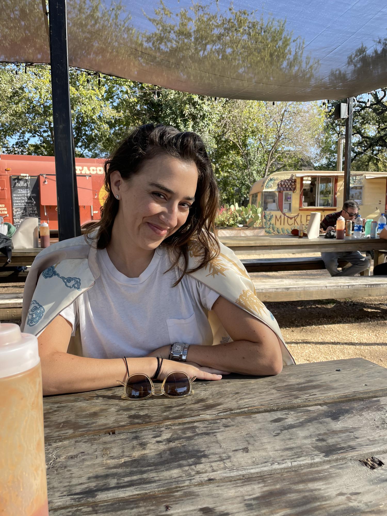 Hangry Mica waiting for that Texas ‘cue!