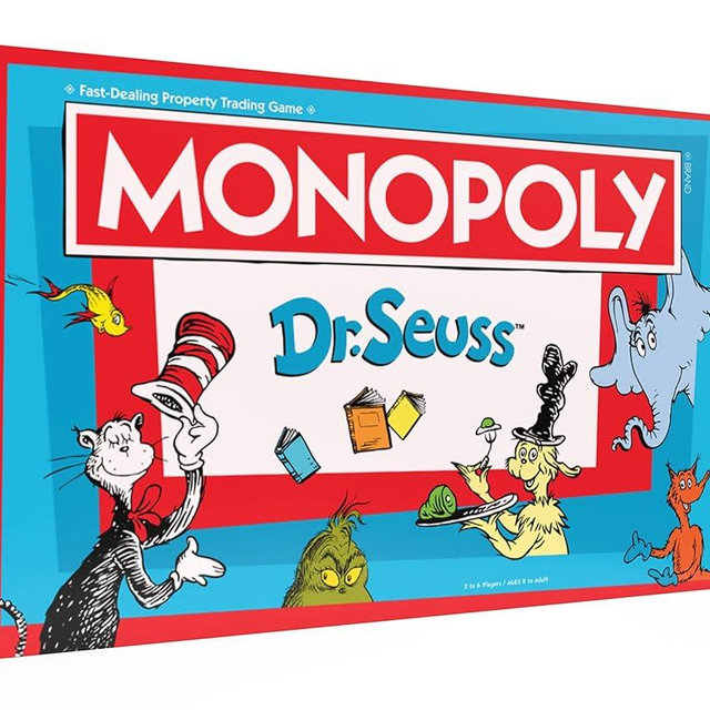 Monopoly: Dr. Seuss | Buy, Sell, Trade Dr. Seuss Books | Collectible Classic Monopoly Game Featuring Custom Game Board & Artwork | Officially-Licensed Dr. Seuss Game & Merchandise