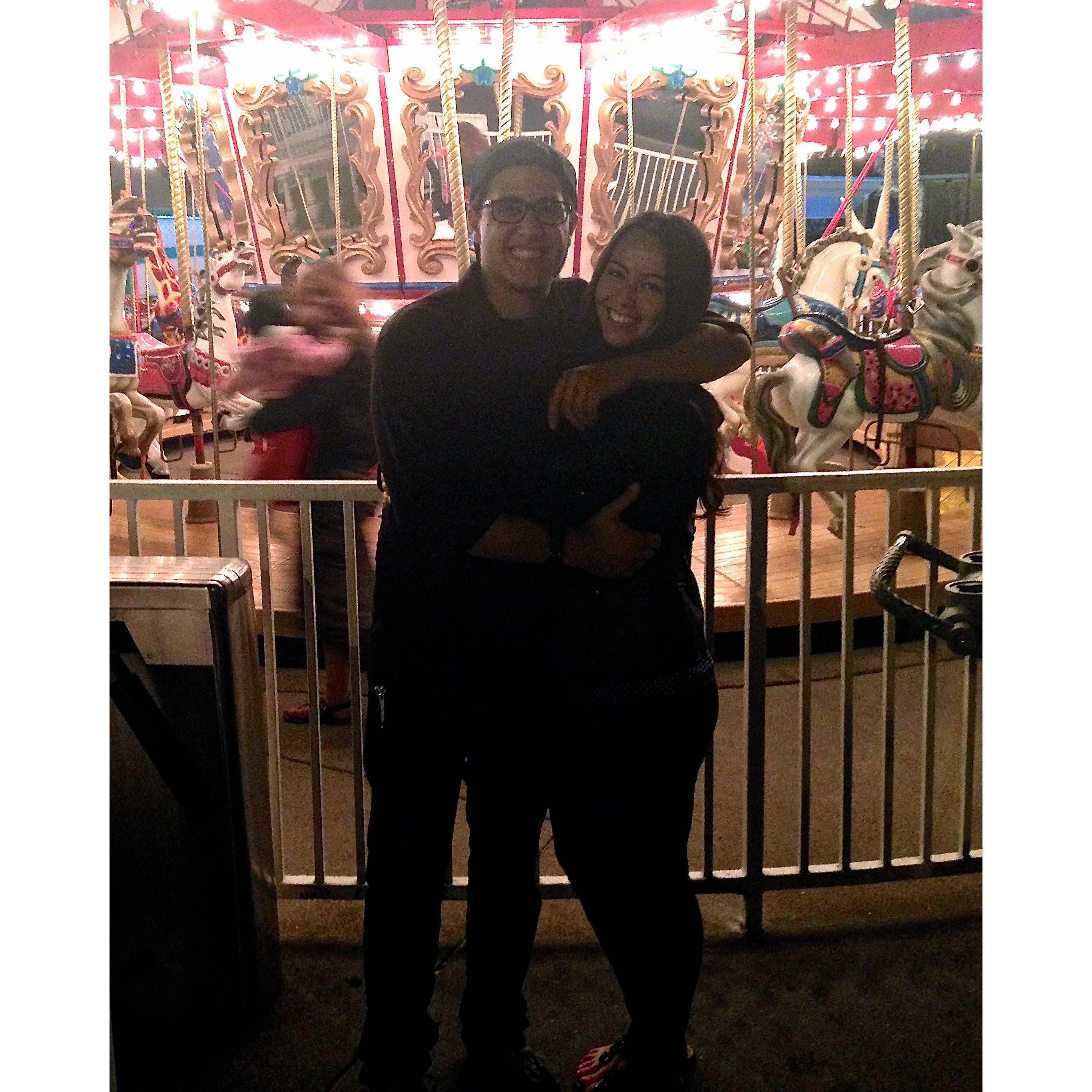 Our first date. 2014.