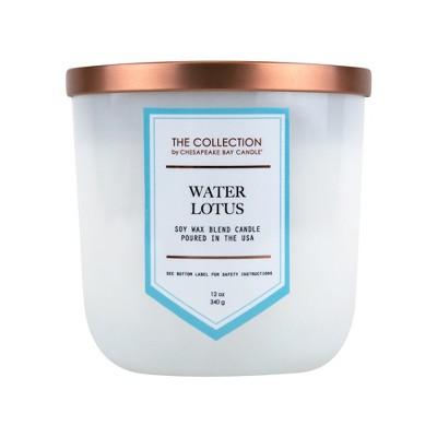 THE Collection - 12oz Glass Jar 2-Wick Candle Water Lotus - The Collection By Chesapeake Bay Candle