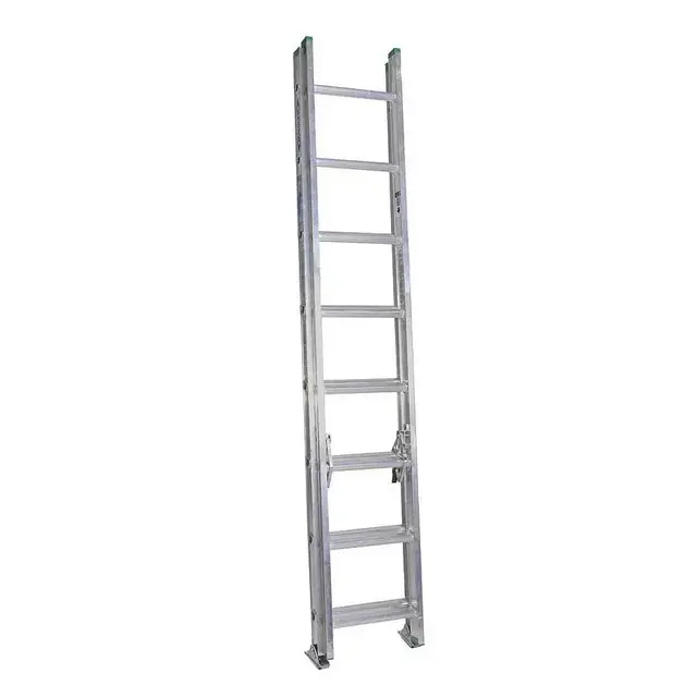 16 ft. Aluminum Extension Ladder with 225 lbs. Load Capacity Type II Duty Rating