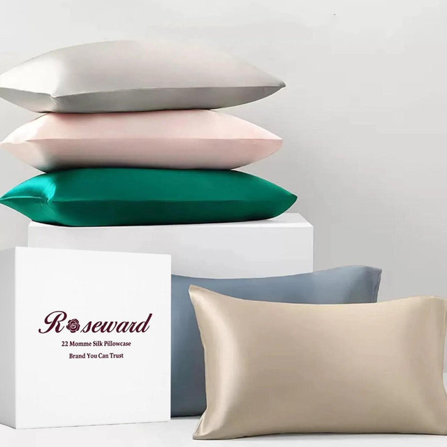 100% Mulberry Silk Pillowcase Handmade in USA, 22 Momme, Zipper/Envelope Closure, Custom Size Available
