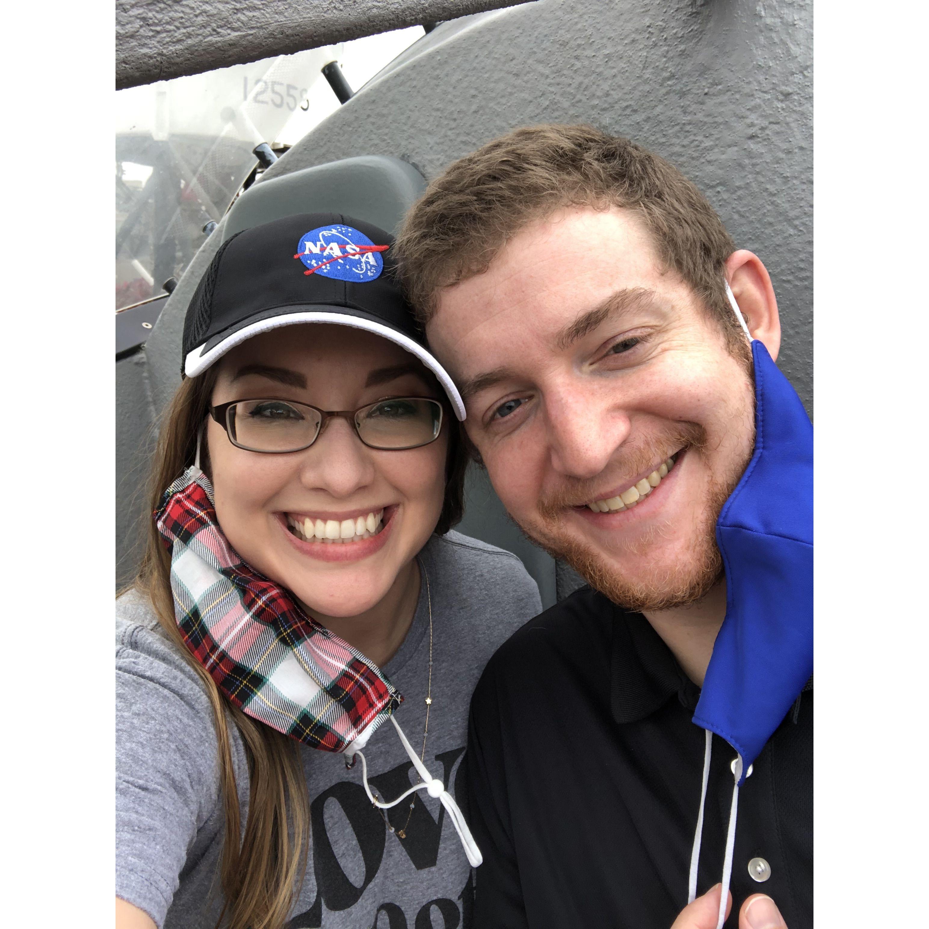 We went to Kennedy Space Center that December.