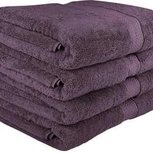 Utopia Towels 700 GSM Premium Plum Bath Towels Set Pack of 4 (27 x 54 Inches) 100% Ring Spun Cotton Towels for Home, Hotel and Spa Towels Set with Maximum Softness and High Absorbency (Plum)