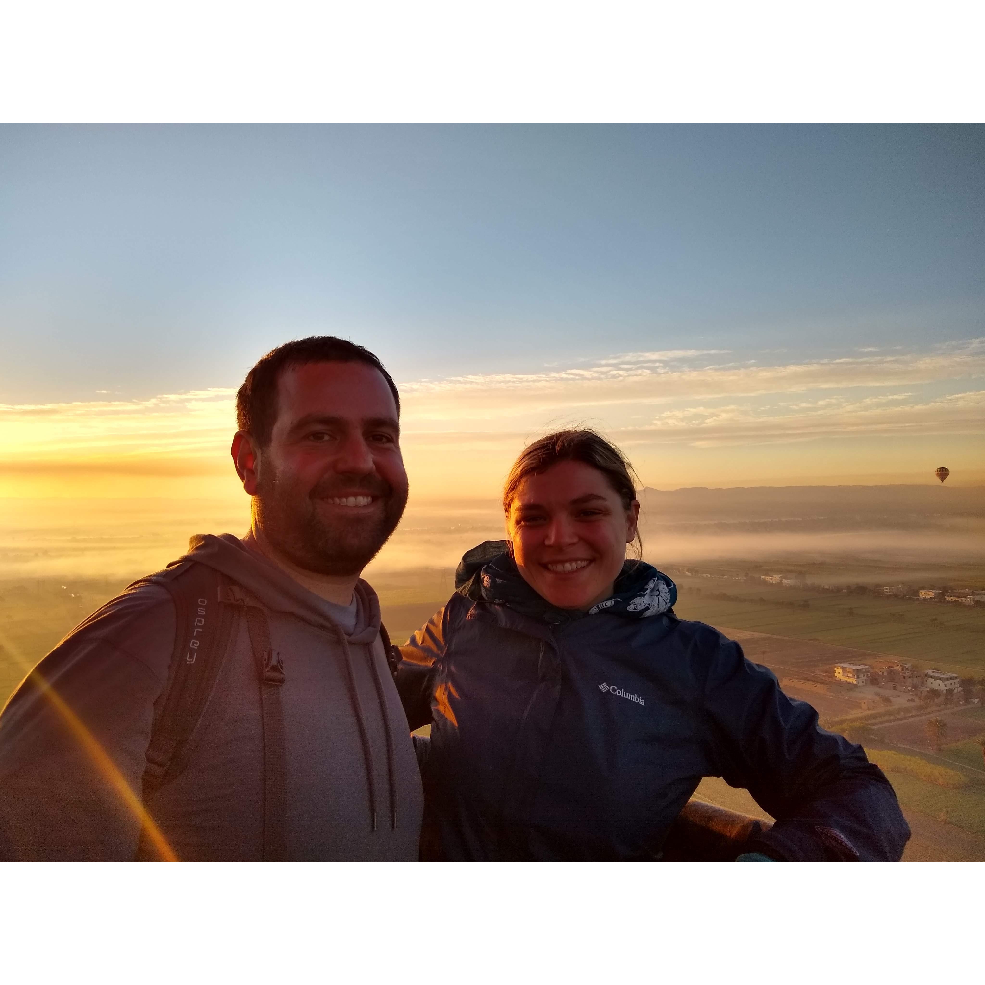 Balloon ride in Luxor, Egypt
