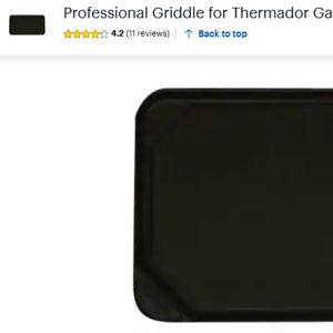 Professional Griddle for Thermador Gas Ranges and Gas Rangetops - Black