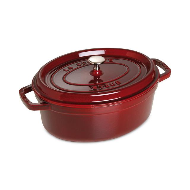 Staub Enameled Cast Iron 7-Qt. Oval Cast Iron Cocotte