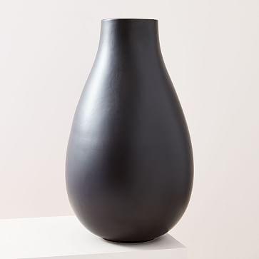 Pure Black Ceramic Vases