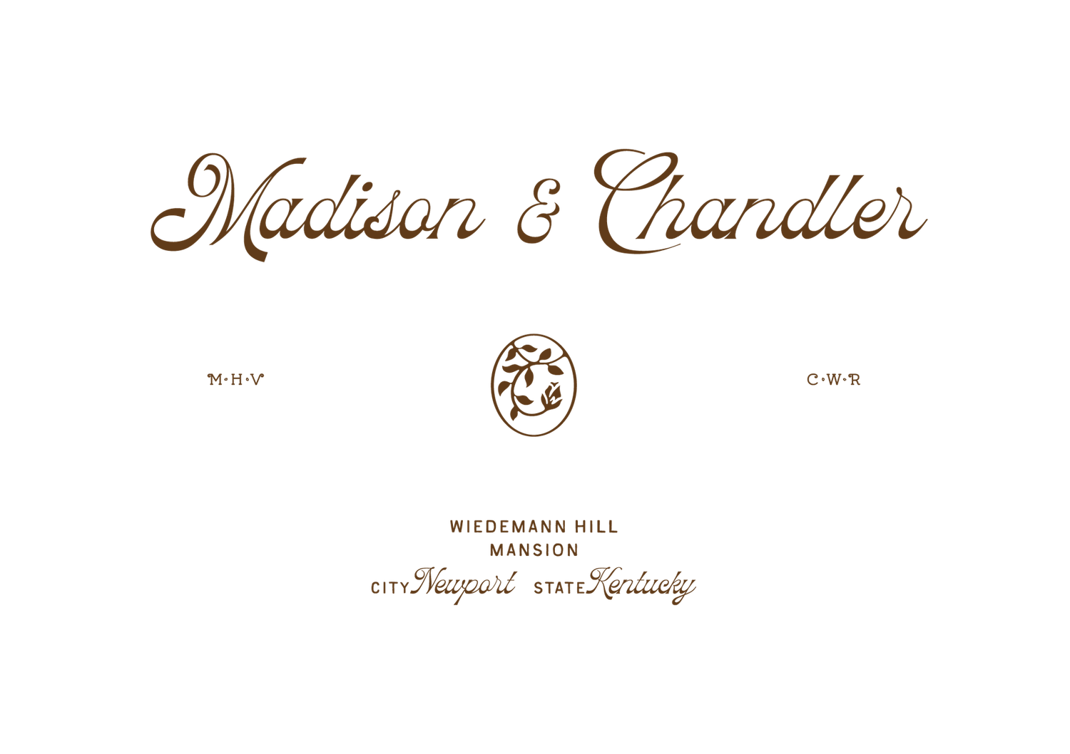 The Wedding Website of Chandler Rose and Madison Vines