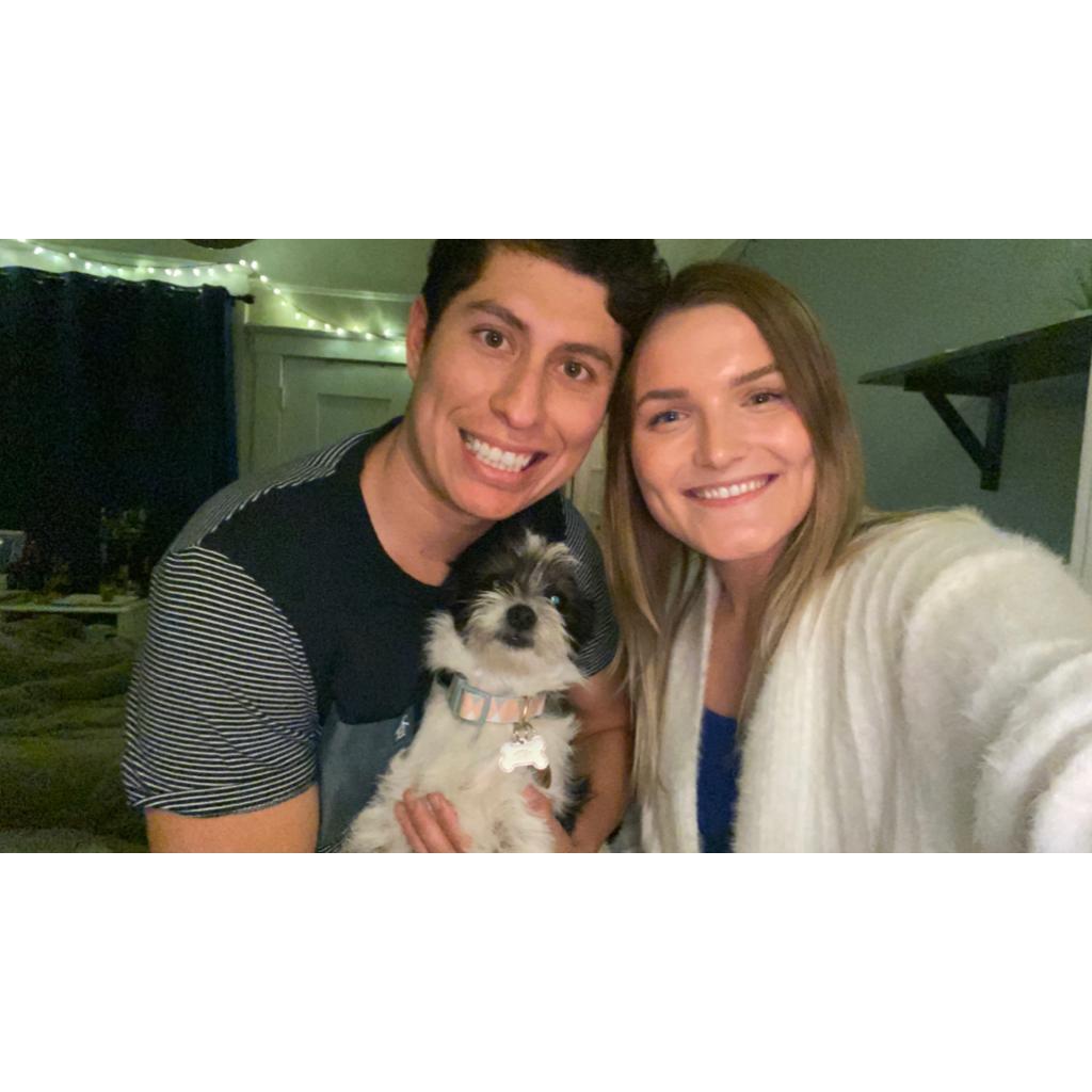 Daisy was a pandemic pup! We adopted her right at the beginning of covid, and she's become the best adventure buddy. This was taken the first night she was home with us, Feb 15th, 2020.