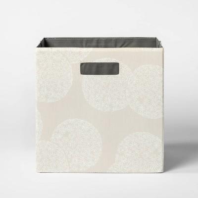 Storage Bin Floral Pattern Sand - Threshold™