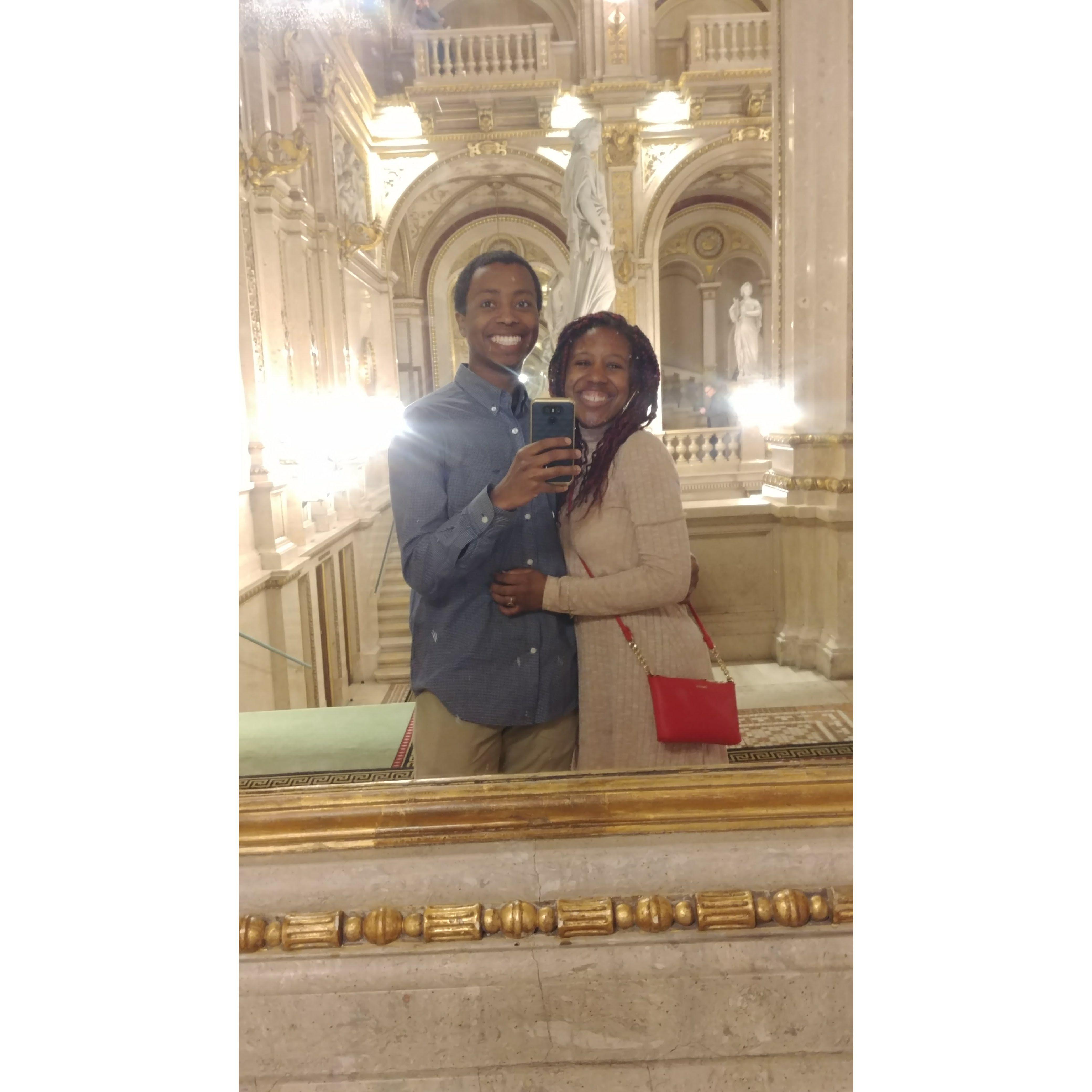 Going to the Opera when Mikayla visited Justin while he is studying abroad in Austria! - 2018