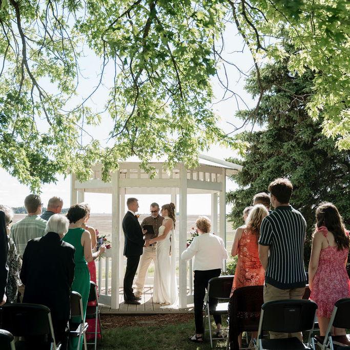 Our small, intimate family ceremony!