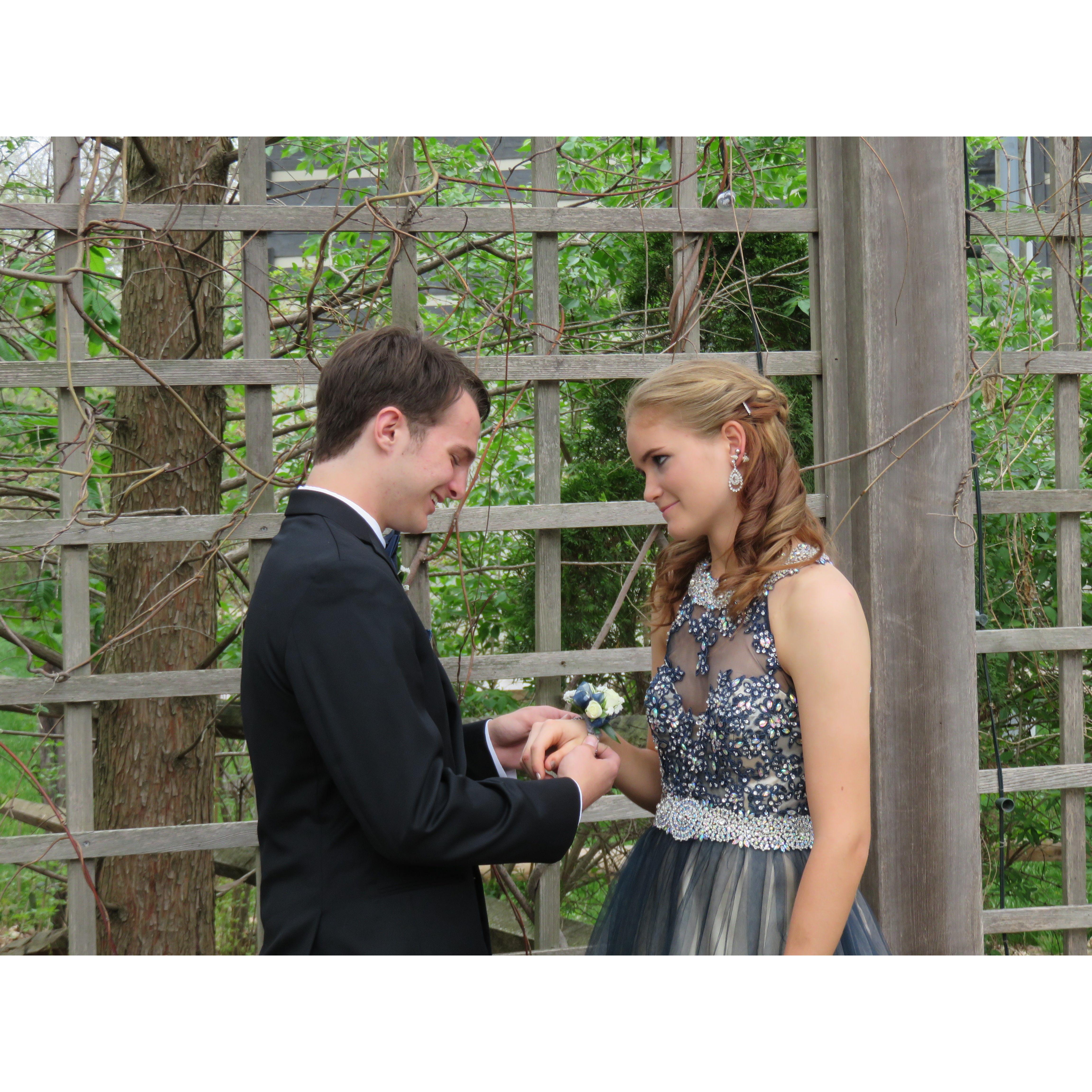 Our high school prom in 2015.