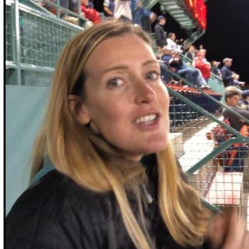 Singing at Fenway.