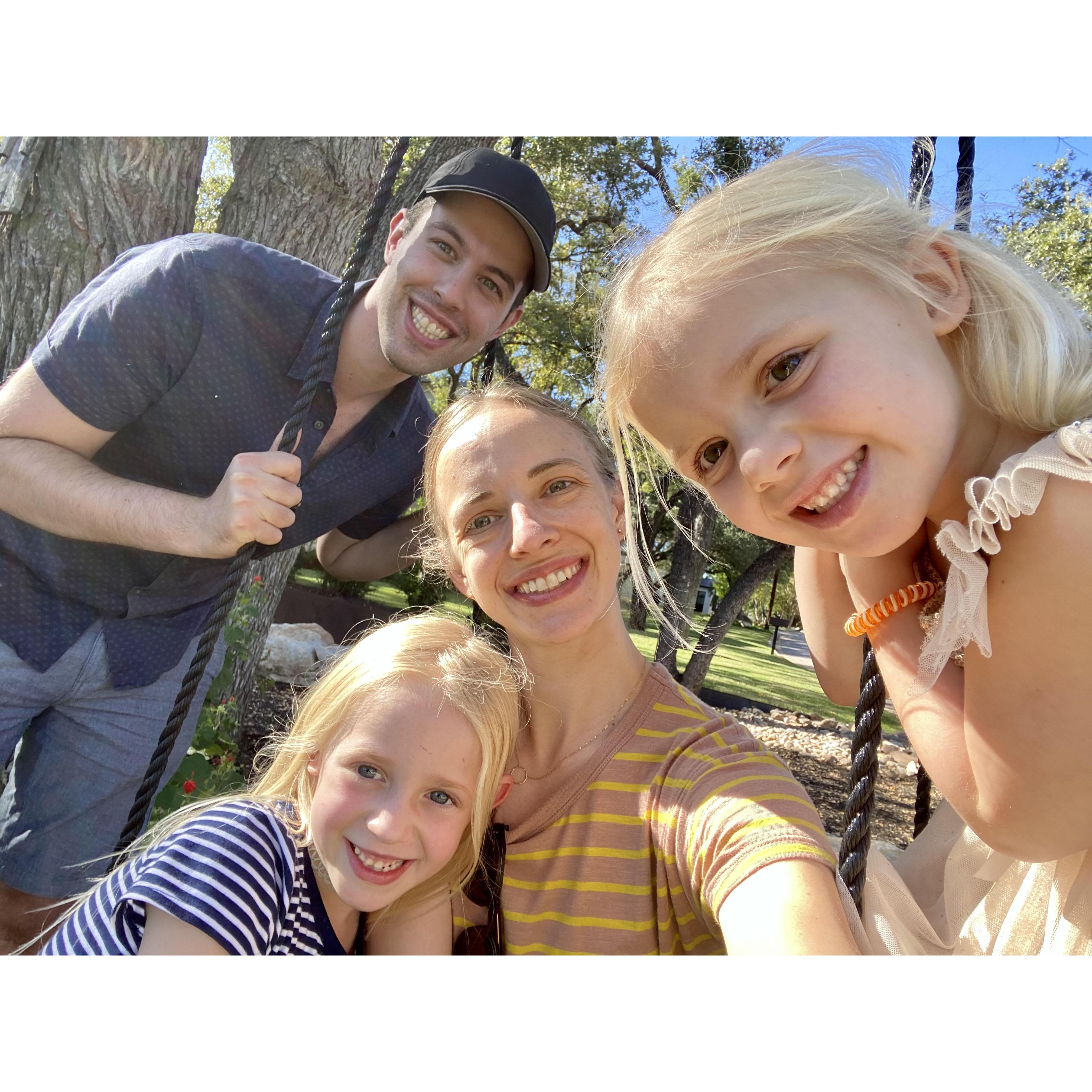 Having a blast with our nieces in Austin
