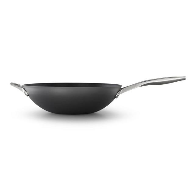 Calphalon® Premier™ Hard-Anodized Nonstick 13-Inch Flat-Bottom Wok with Helper Handle