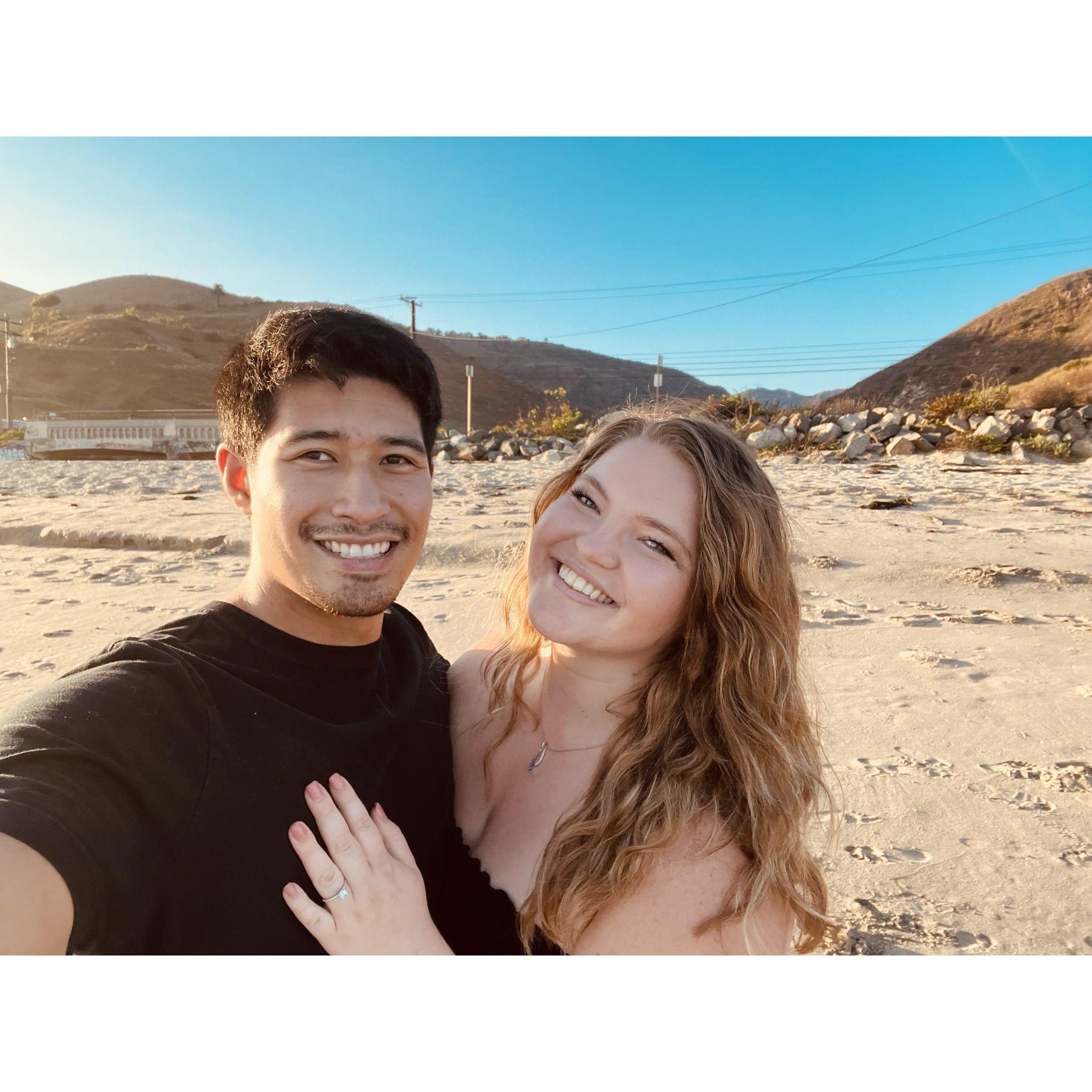 A selfie we snapped while Logan took pictures of us in Malibu for the 'gram!
