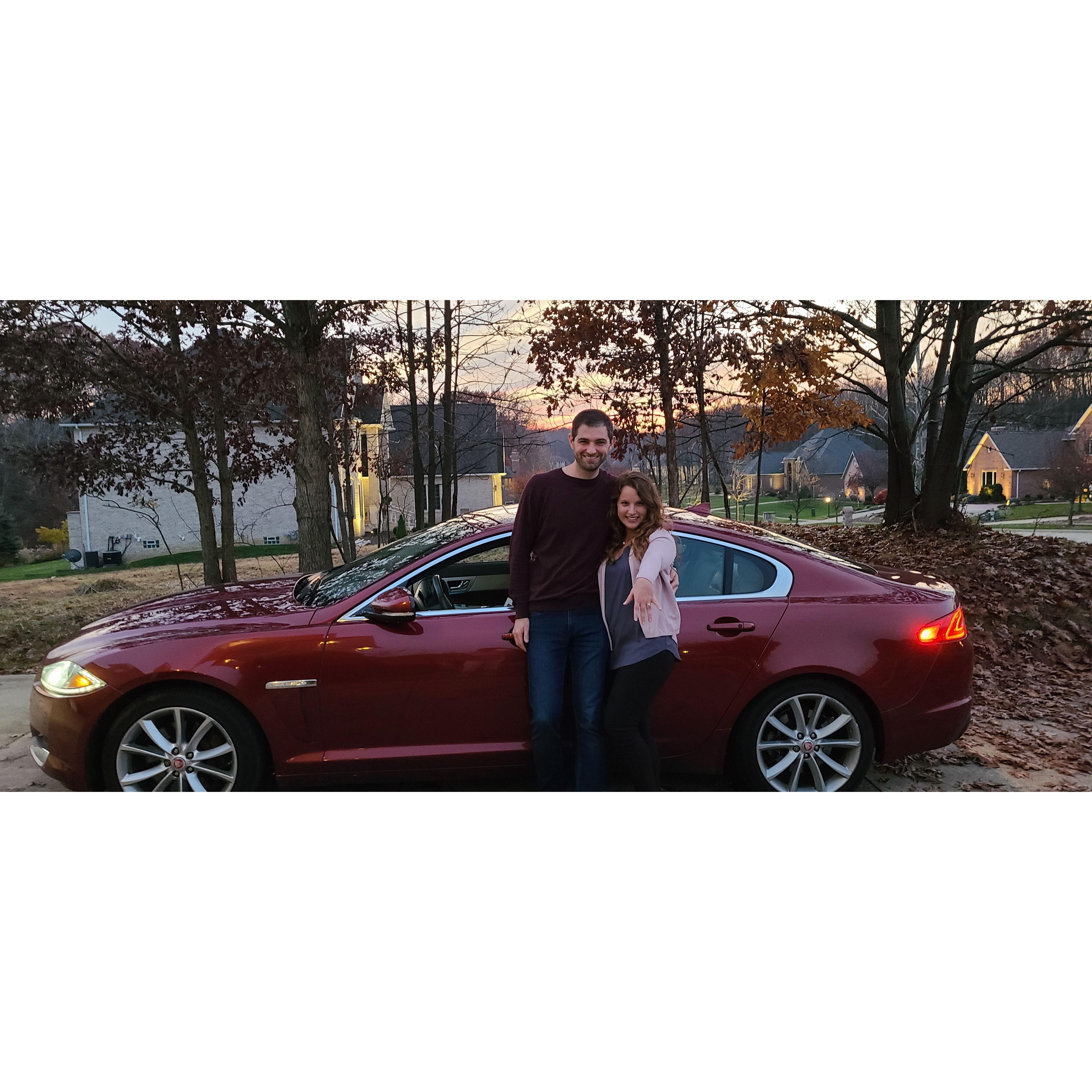 The night we got engaged.