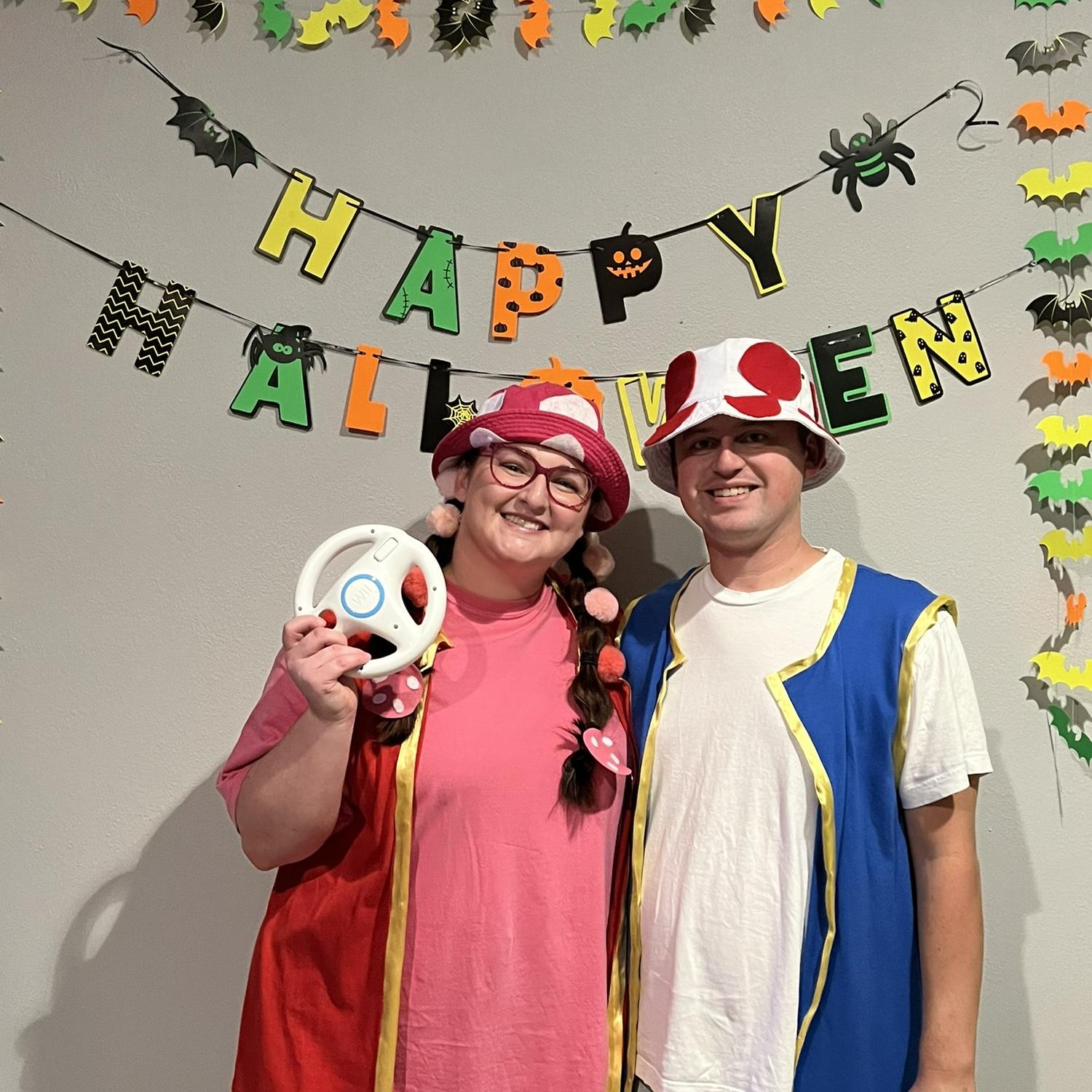Our Halloween costume for the past two years.