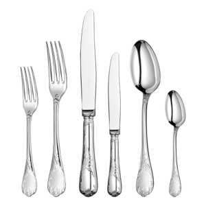 Christofle Marly Flatware set for 12 people (110 pieces) with chest