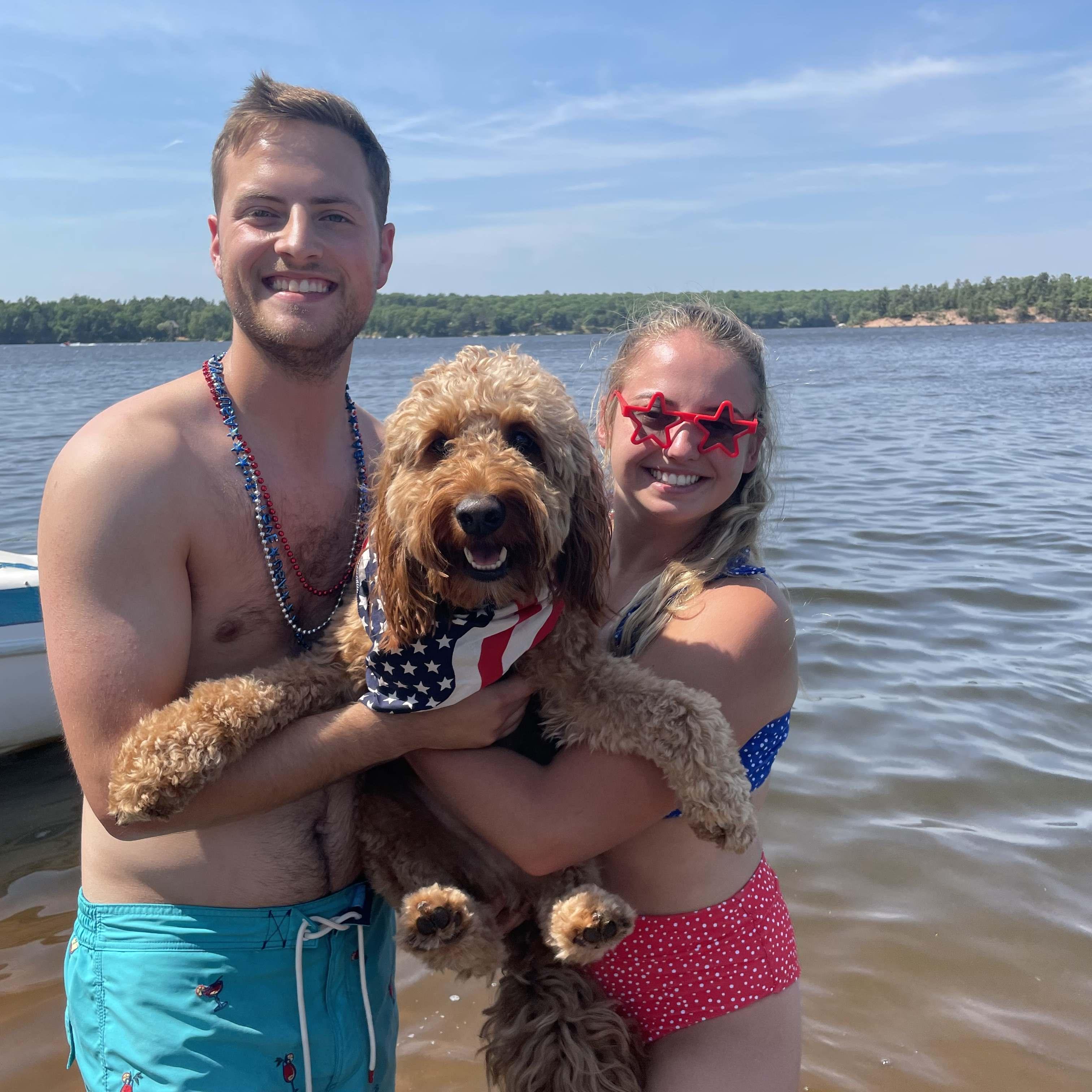 Our usual Fourth of July Lake day with Jameson! July 2021