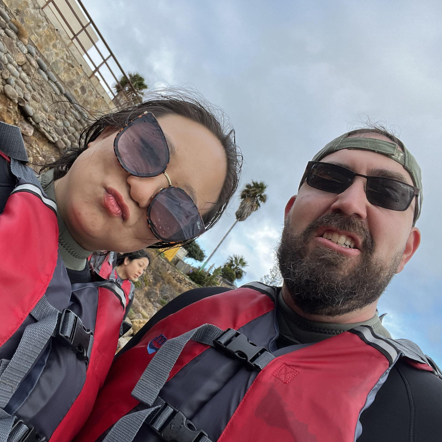 Scott was okay even after I turned the kayak twice