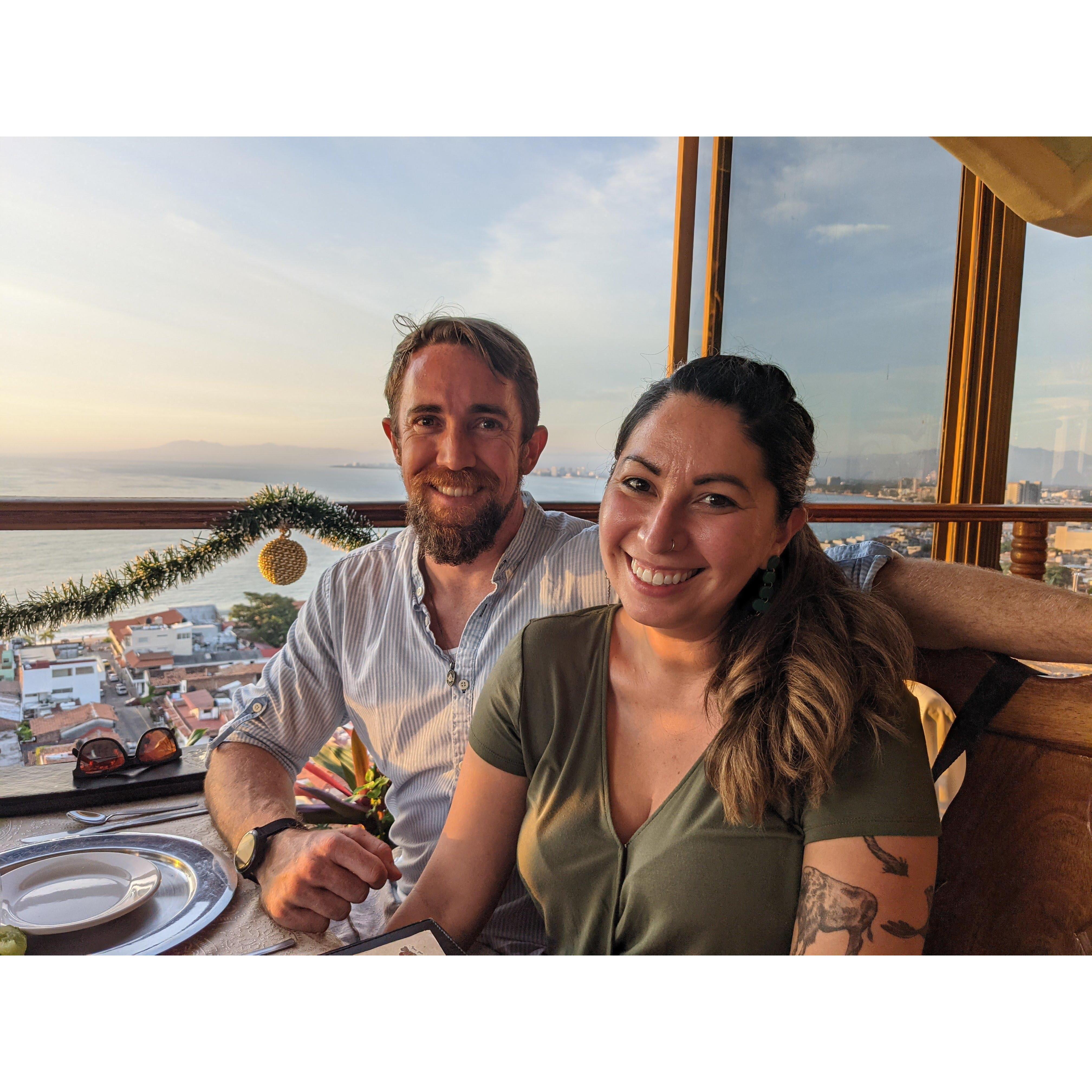 Spending Christmas 2020 in Puerto Vallarta was a dream! Evan found this amazing restaurant with views of the ocean and we can't wait to return!