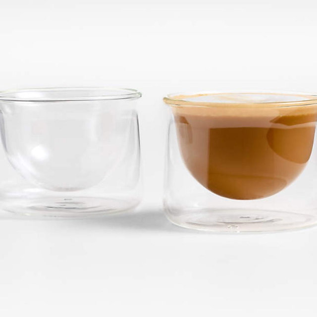 FLUR 7-oz. Clear Latte Glasses, Set of 2