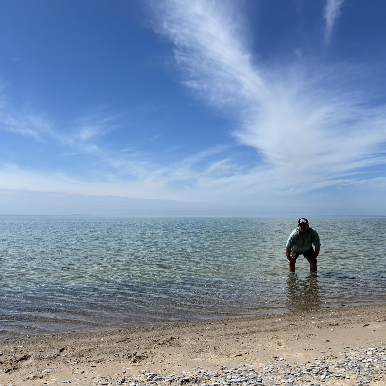 Searched for Petoskey stones on camping trips