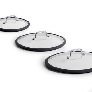 Glass Lids Glass Lid with Silicone Rim - 8+10+12 Inch